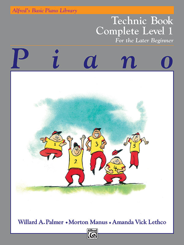 Alfred's Basic Piano Library: Technic Book Complete 1 (1A/1B) Cover Image