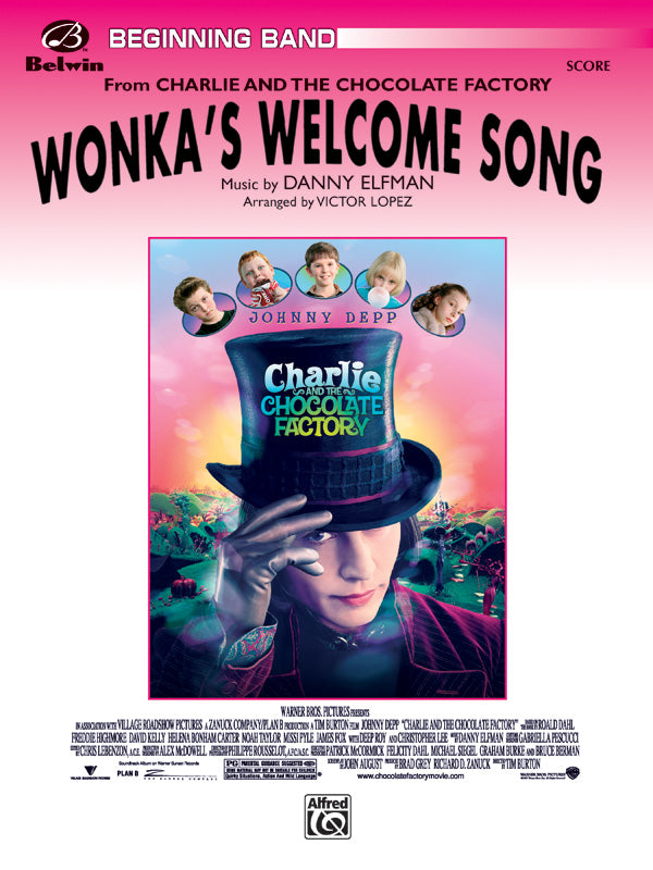Wonka's Welcome Song (from <I>Charlie and the Chocolate Factory</I>) Cover Image