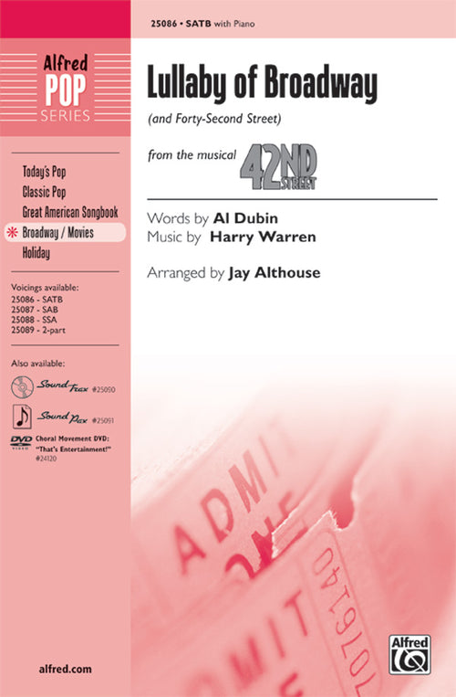 Lullaby of Broadway (and Forty-Second Street) Sheet Music Preview