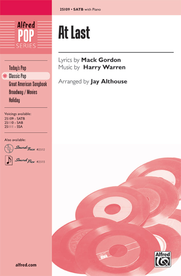 At Last Sheet Music Preview