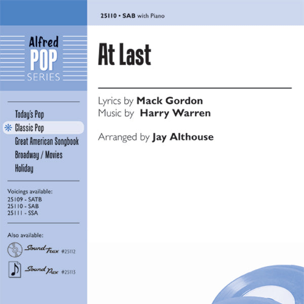 At Last Sheet Music Preview