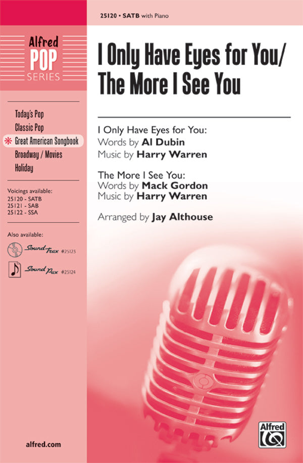 I Only Have Eyes for You / The More I See You Cover Image