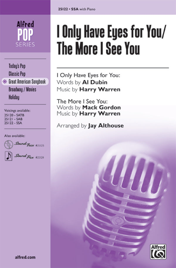 I Only Have Eyes for You / The More I See You Cover Image