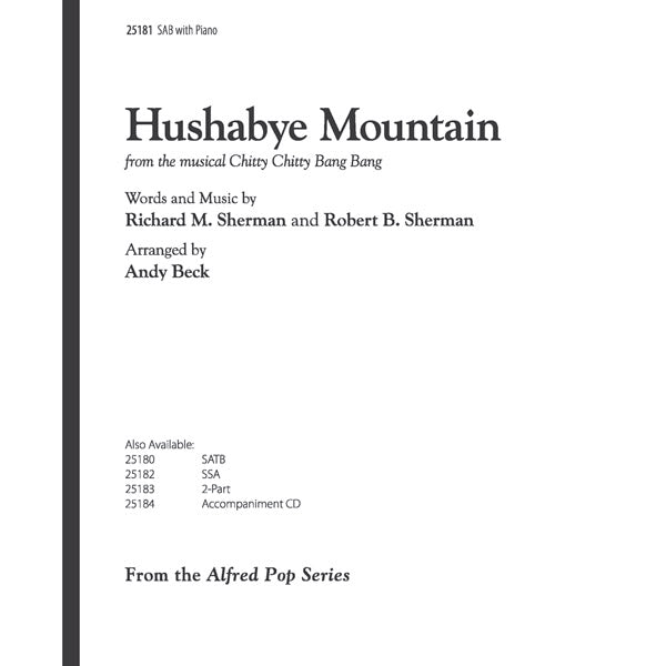 Hushabye Mountain (from the musical <I>Chitty Chitty Bang Bang</I>) Sheet Music Preview