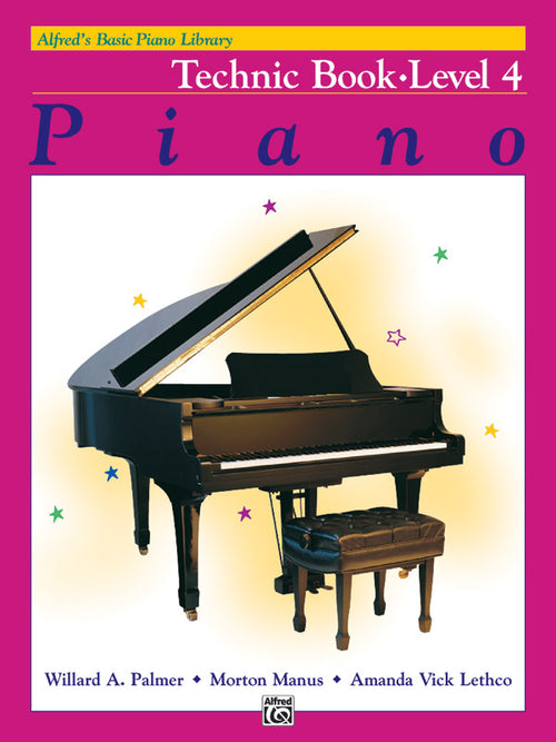 Alfred's Basic Piano Library: Technic Book 4 Sheet Music Preview