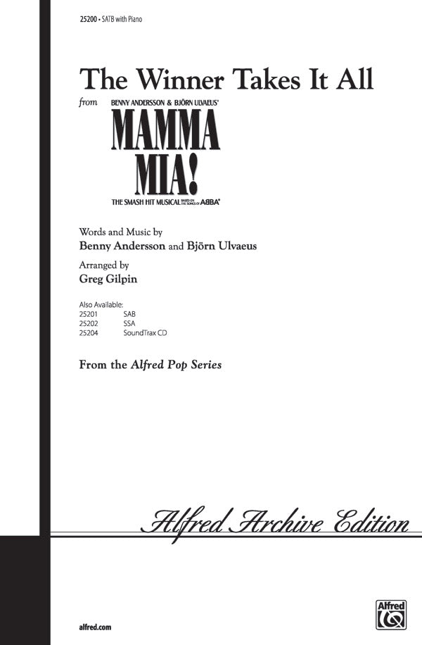 The Winner Takes It All (from <I>Mamma Mia!</I>) Sheet Music Preview