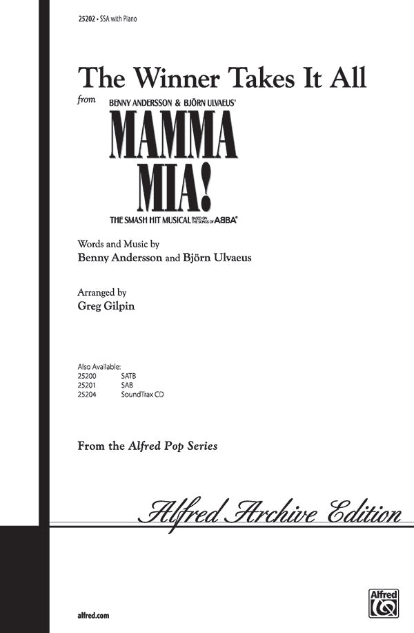 The Winner Takes It All Sheet Music Preview