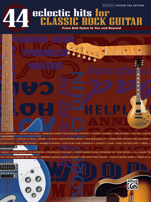 44 Eclectic Hits for Classic Rock Guitar Cover Image