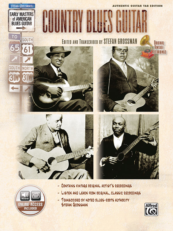 Stefan Grossman's Early Masters of American Blues Guitar: Country Blues Guitar Cover Image