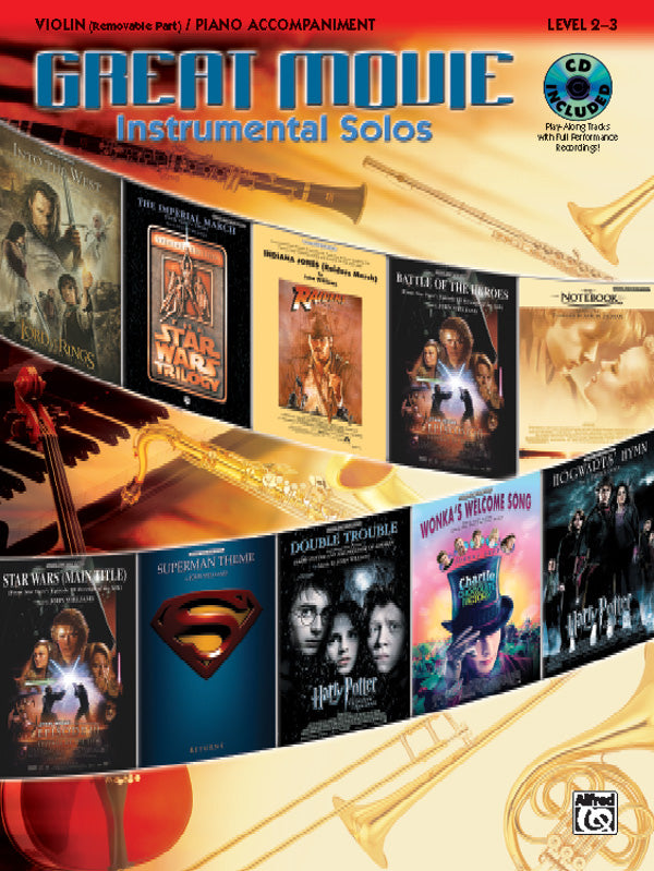 Great Movie Instrumental Solos for Strings Cover Image