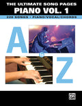 The Ultimate Song Pages Piano Vol. 1: A to Z Cover Image