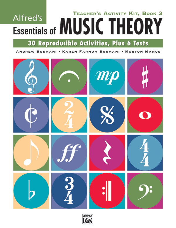 Alfred's Essentials of Music Theory: Teacher's Activity Kit, Book 3 Cover Image