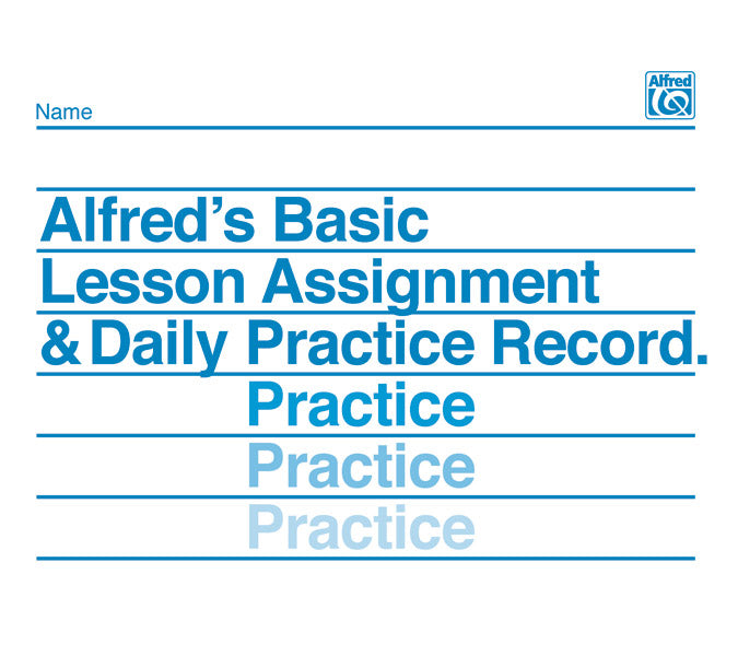 Alfred's Basic Lesson Assignment & Daily Practice Record Cover Image