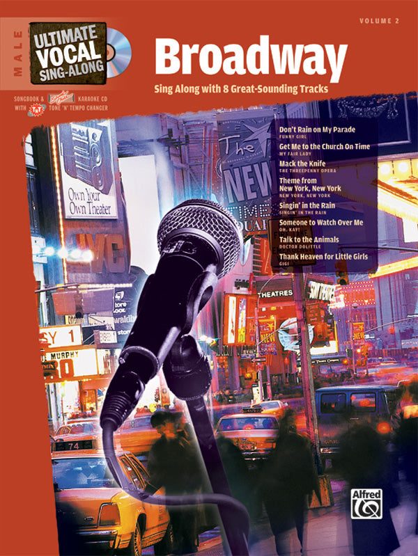 Ultimate Vocal Sing-Along: Broadway (Male Voice) Cover Image