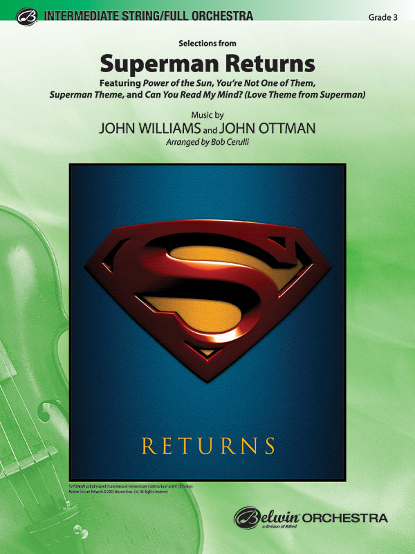 Superman Returns: Bassoon Sheet Music Preview