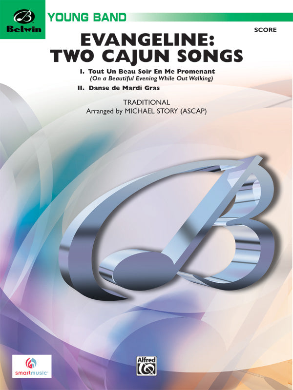 Evangeline: Two Cajun Songs: B-flat Tenor Saxophone Sheet Music Preview