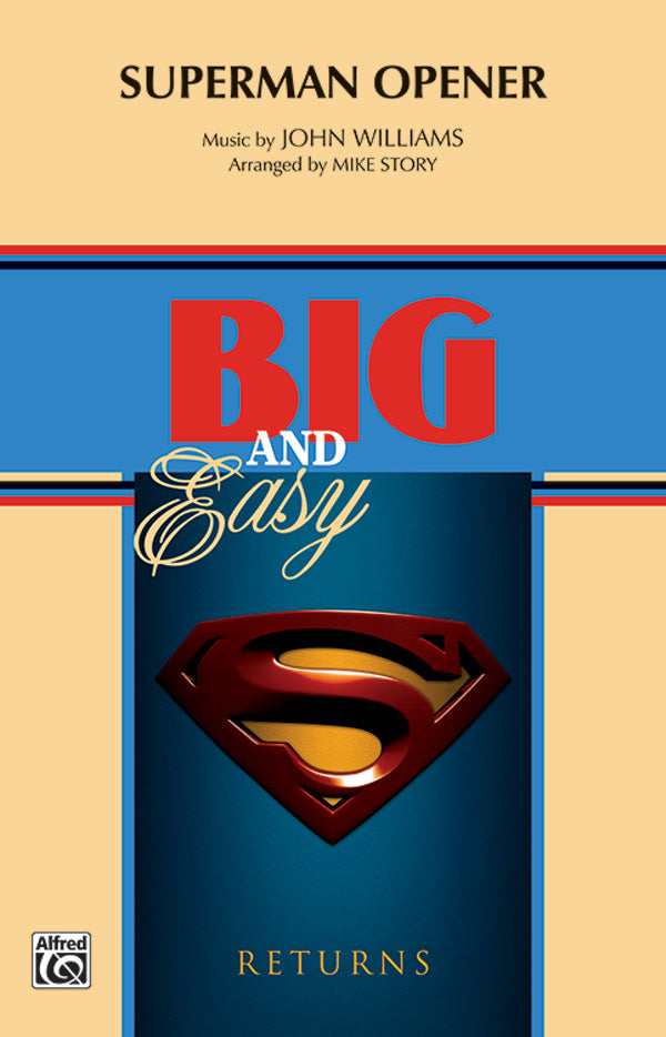 Superman Opener: E-flat Alto Saxophone Sheet Music Preview