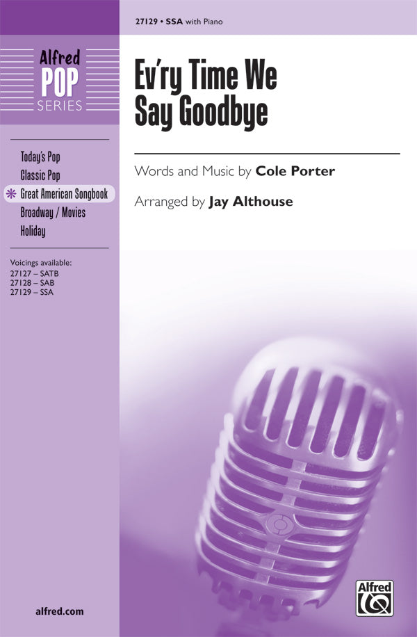 Ev'ry Time We Say Goodbye Cover Image