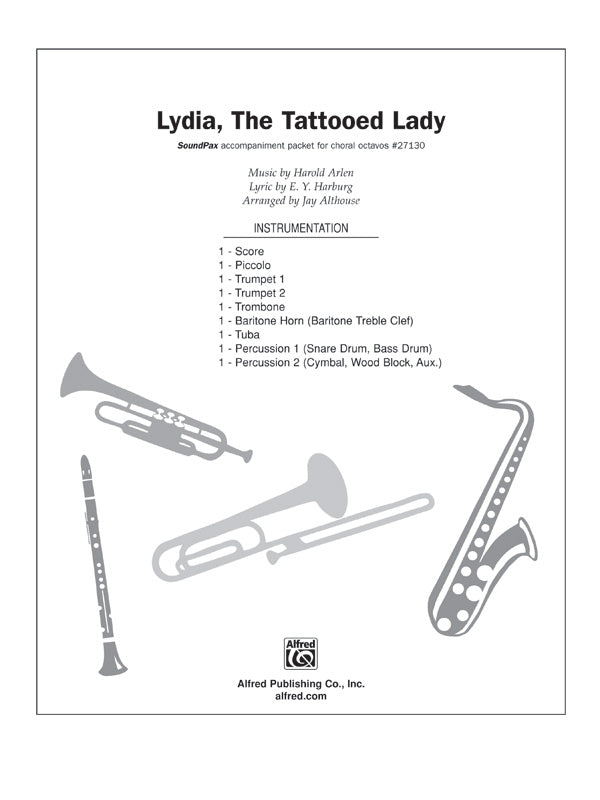 Lydia, the Tattooed Lady: Score Sheet Music Preview