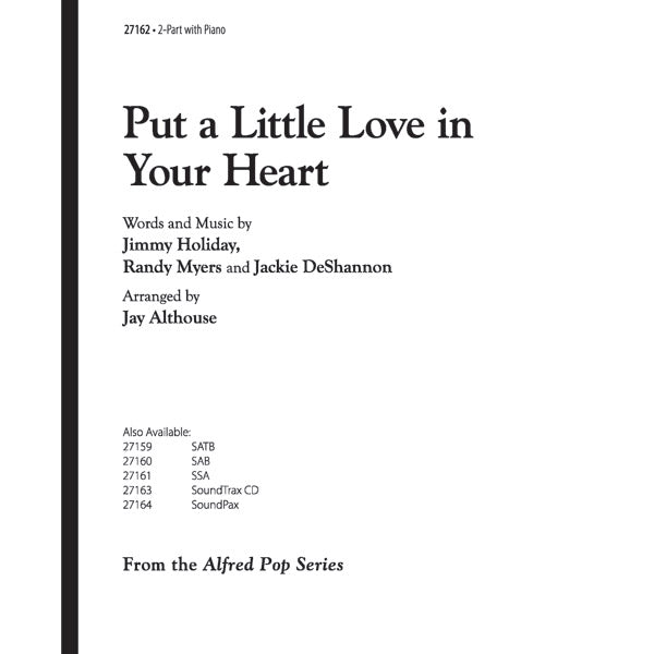 Put a Little Love in Your Heart Sheet Music Preview