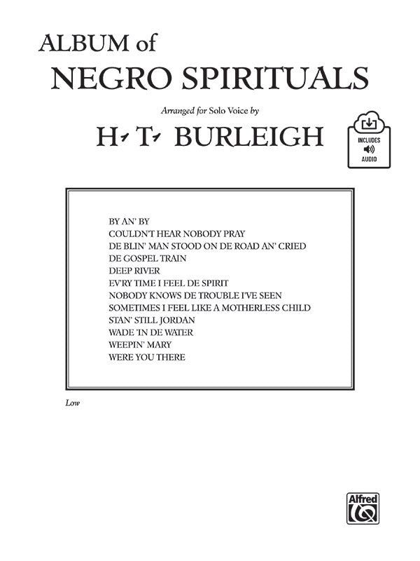Album of Negro Spirituals Cover Image