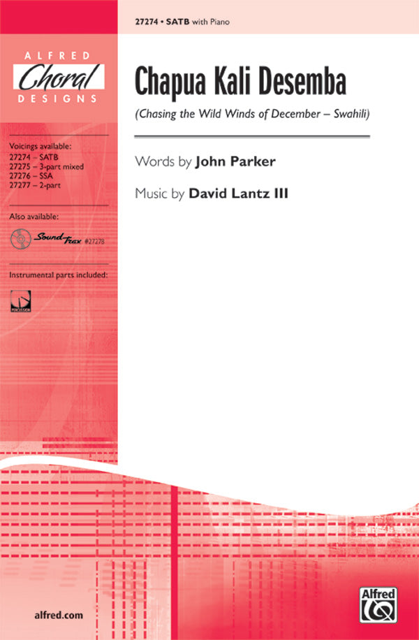 Chapua Kali Desemba (Chasing the Wild Winds of December - Swahili) Sheet Music Preview