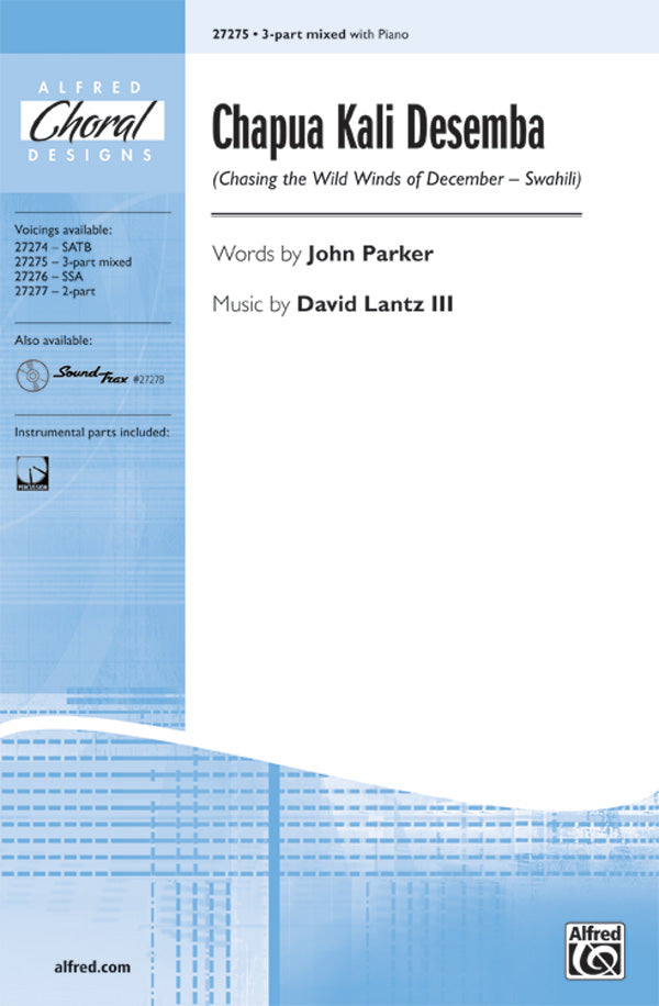 Chapua Kali Desemba (Chasing the Wild Winds of December - Swahili) Sheet Music Preview