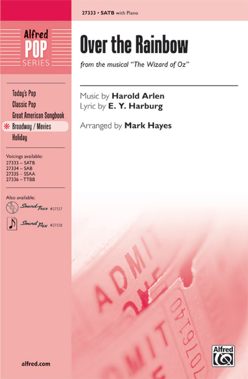 Over the Rainbow (from the musical <I>The Wizard of Oz</I>) Sheet Music Preview