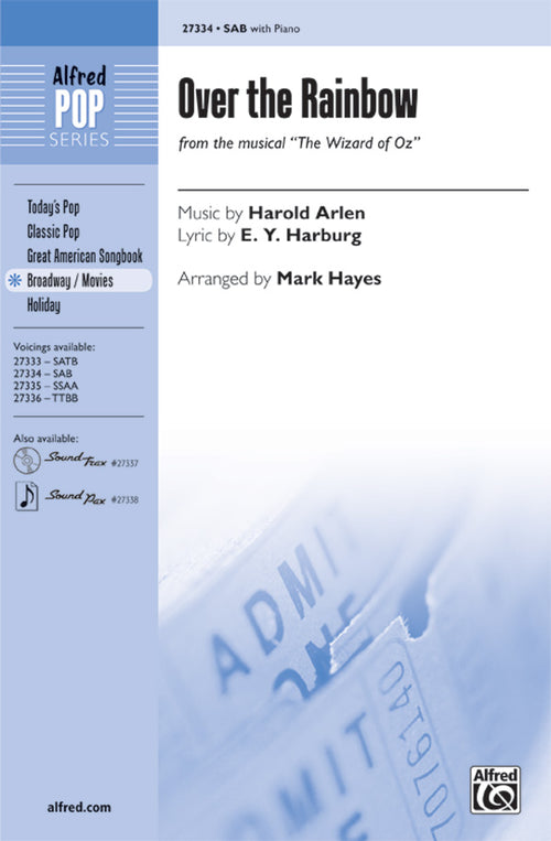Over the Rainbow (from the musical <I>The Wizard of Oz</I>) Sheet Music Preview