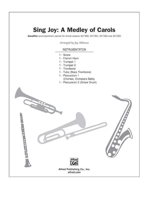 Sing Joy: A Medley of Carols: 2nd Percussion Sheet Music Preview