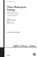 Three Shakespeare Settings Cover Image
