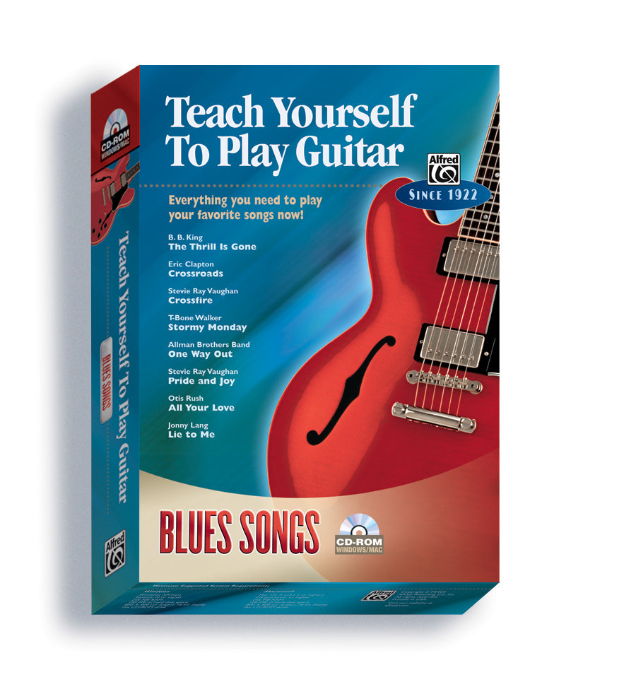 Alfred's Teach Yourself to Play Guitar: Blues Songs Cover Image