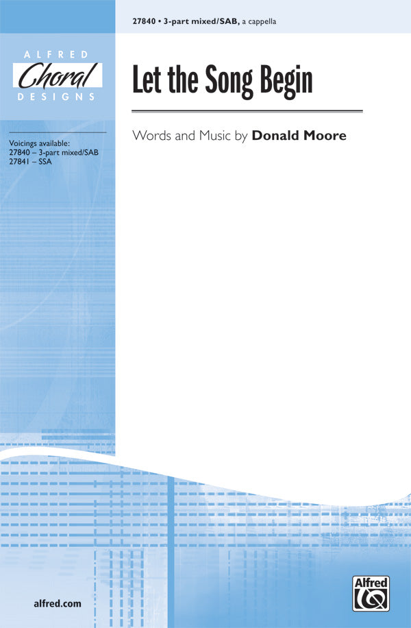 Let the Song Begin Sheet Music Preview
