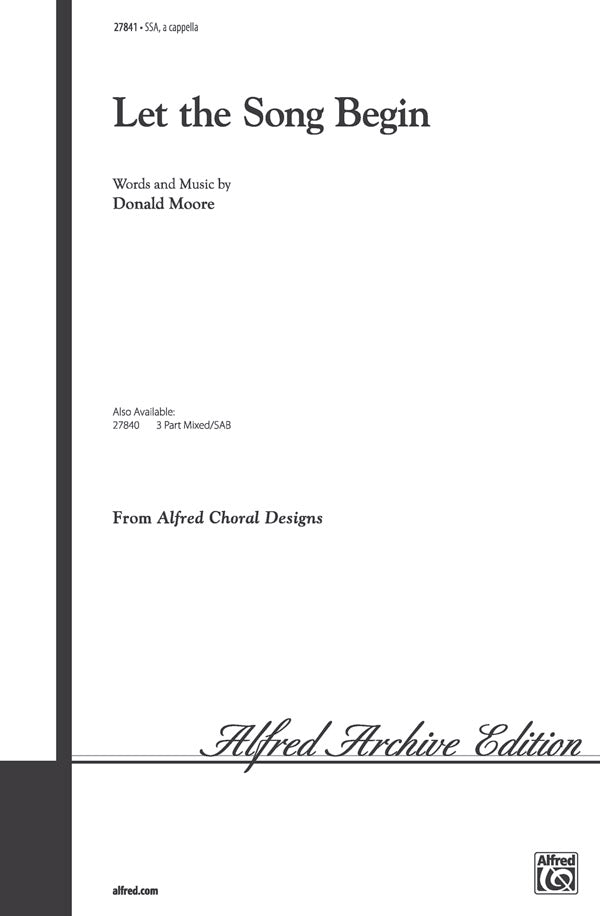 Let the Song Begin Sheet Music Preview