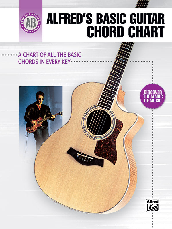 Alfred's Basic Guitar Chord Chart Cover Image