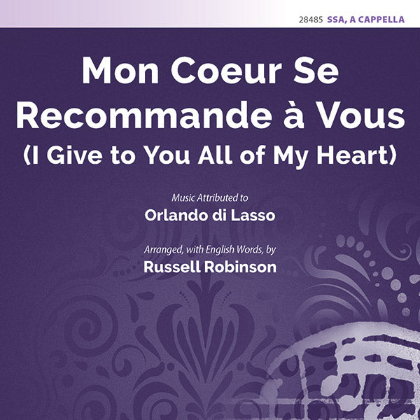 Mon Coeur Se Recommande à Vous (I Give to You All of My Heart) Sheet Music Preview