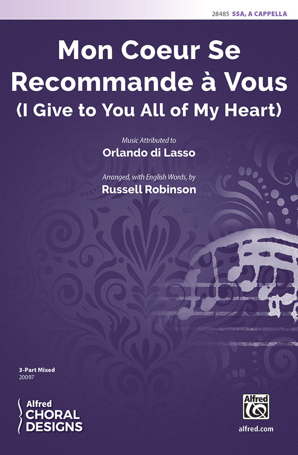 Mon Coeur Se Recommande à Vous (I Give to You All of My Heart) Sheet Music Preview