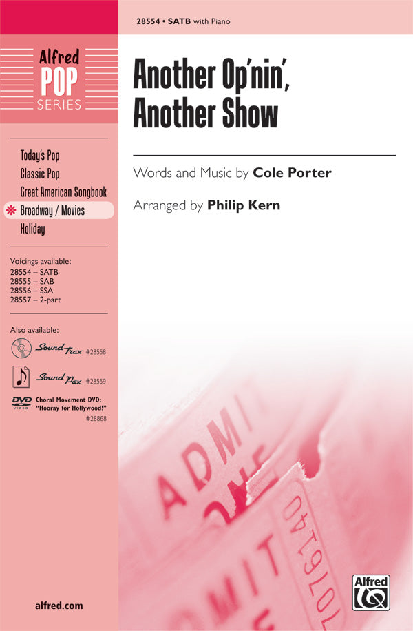 Another Op'nin', Another Show Sheet Music Preview