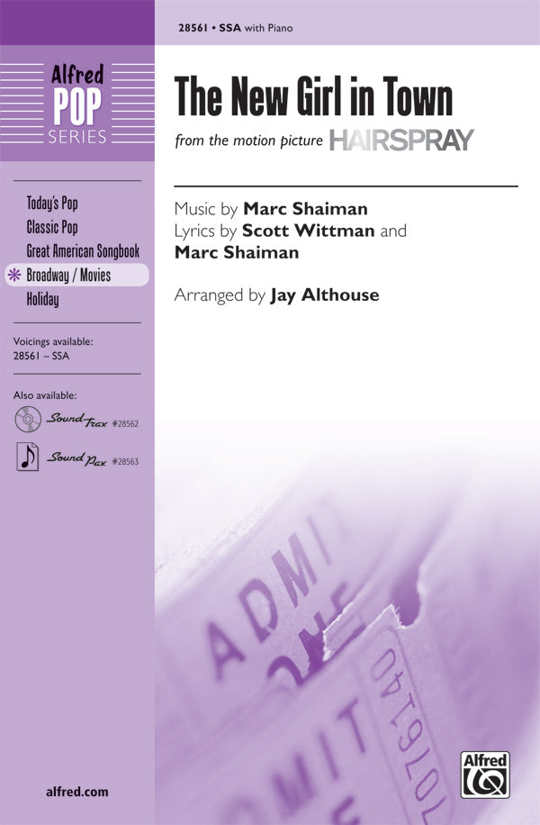 The New Girl in Town (from the movie <i>Hairspray</i>) Sheet Music Preview