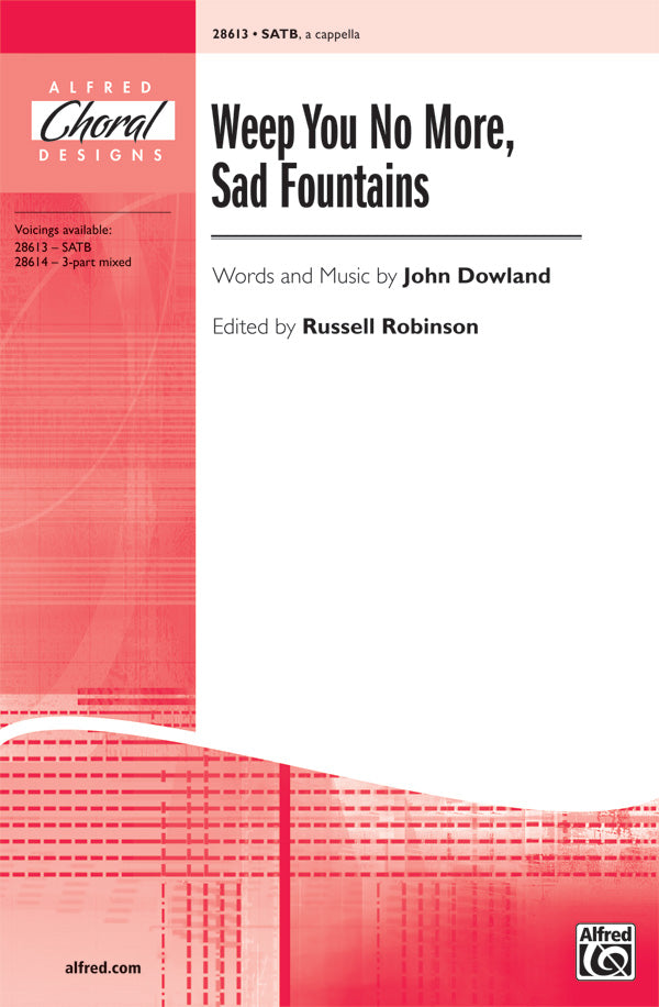 Weep You No More, Sad Fountains Sheet Music Preview