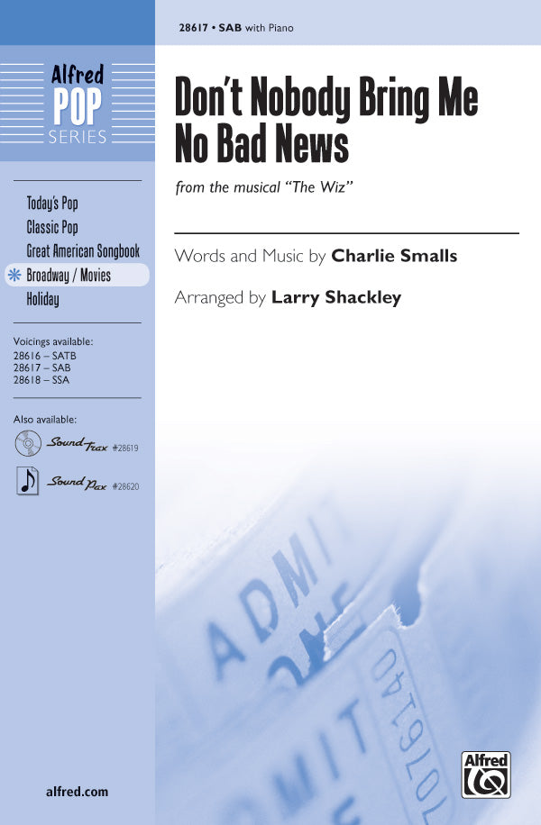 Don't Nobody Bring Me No Bad News Cover Image