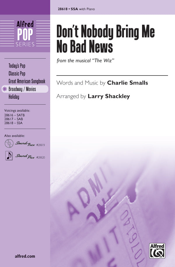 Don't Nobody Bring Me No Bad News Cover Image