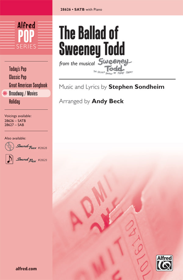 The Ballad of Sweeney Todd (from the musical <i>Sweeney Todd</i>) Cover Image