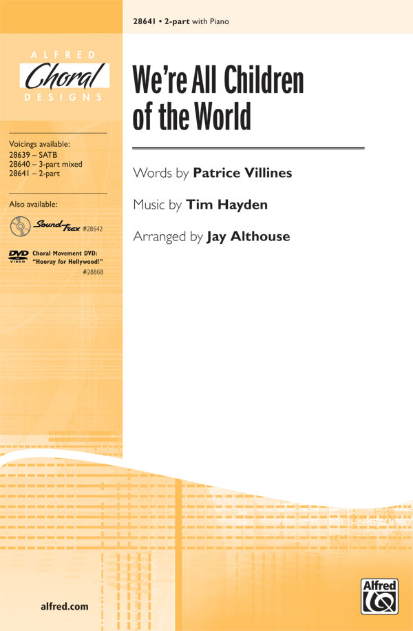 We're All Children of the World Sheet Music Preview