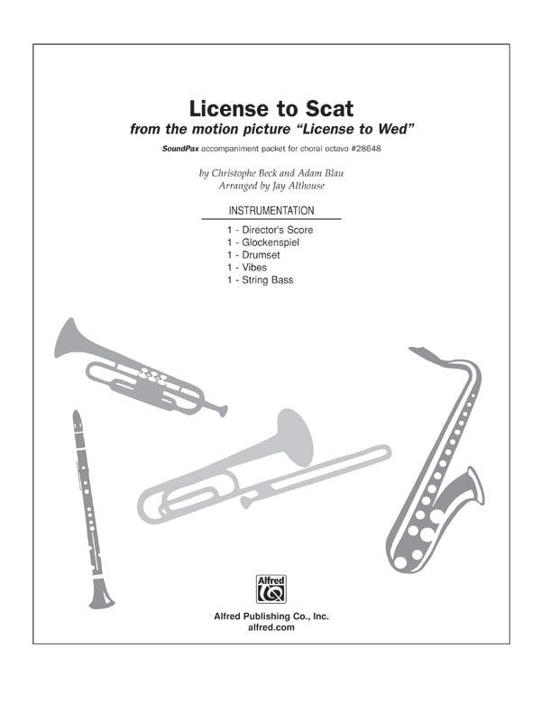 License to Scat (from the motion picture License to Wed) Sheet Music Preview