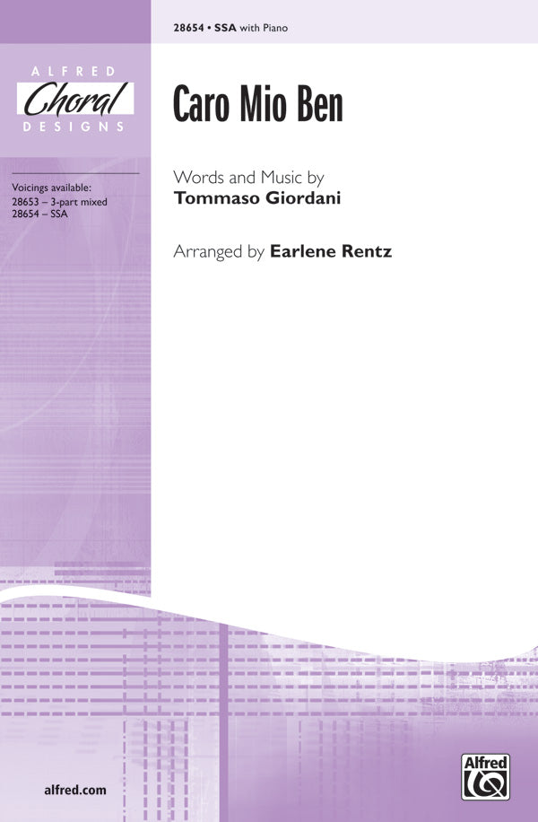 Caro Mio Ben Sheet Music Preview