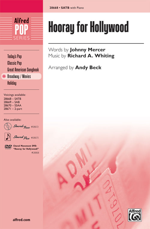 Hooray for Hollywood Sheet Music Preview