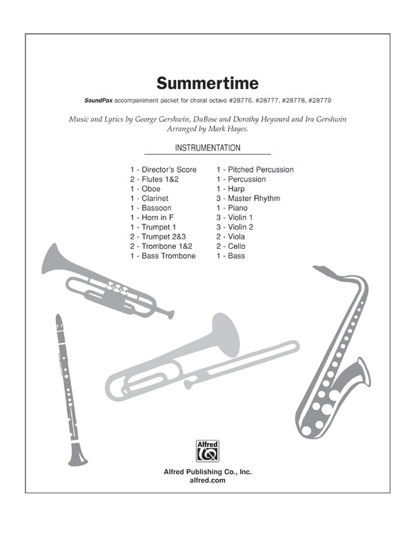 Summertime (from the musical Porgy and Bess): Score Sheet Music Preview
