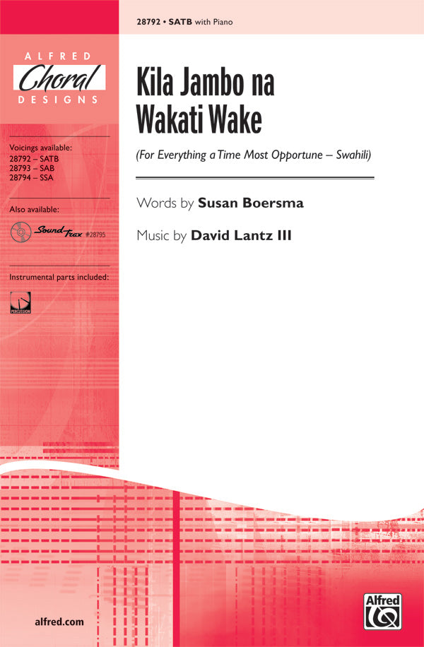 Kila Jambo na Wakati Wake (For Everything a Time Most Opportune - Swahili) Sheet Music Preview