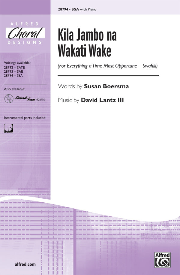 Kila Jambo na Wakati Wake (For Everything a Time Most Opportune - Swahili) Sheet Music Preview